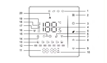 КОМНАТНЫЙ ТЕРМОСТАТ WIFI TUYA ДЛЯ БЕСПРОВОДНОГО КОТЛА ДЛЯ КОНТРОЛЛЕРА ПЕЧИ