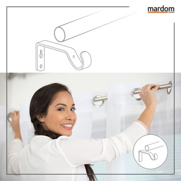 ТЕЛЕСКОПИЧЕСКИЙ РЕГУЛИРУЕМЫЙ КАРДИН АДАПТИВНЫЙ 120-210 СМ EF. СТАЛЬ