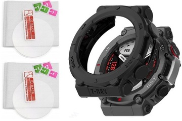 Zestaw Ochronny 2x Szkło Hartowane 9H + Etui Xiaomi Amazfit T-REX 2