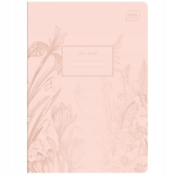Zeszyt A5/80k kratka Metallic Rose Gold Interdruk