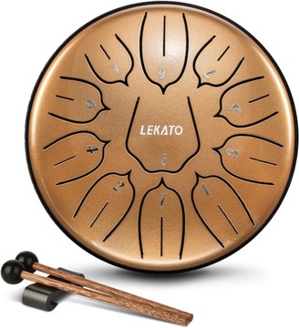 LEKATO 11 нот, 15 см, D-образный языковой барабан, перкуссия золото