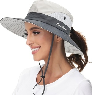 ЛЕТНЯЯ ЖЕНСКАЯ ШЛЯПА С МЕСТАМИ ДЛЯ КЕПКИ PONY PONY