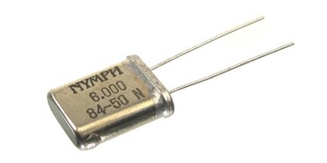 Rezonator kwarcowy 6.000 MHz NYMPH - 2 sztuki