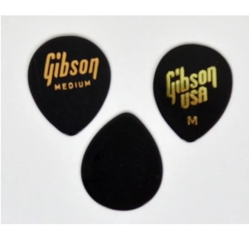 Gibson 33GG50M Medium,Black Jazz Style Plectra Ple