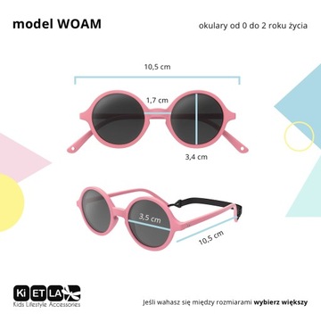 Ki ET LA Okulary 0-2 przeciwsłoneczne WOAM Purple