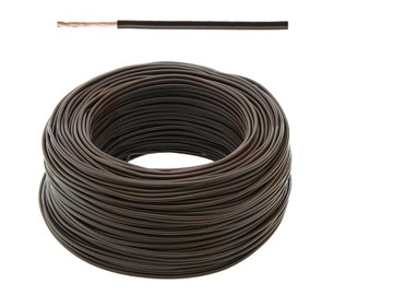 Przewód LgY 1x1mm H05V-K brązowy (2m)