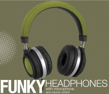 Наушники XX.Y FUNKY M2 OLIVE с регулировкой громкости микрофона
