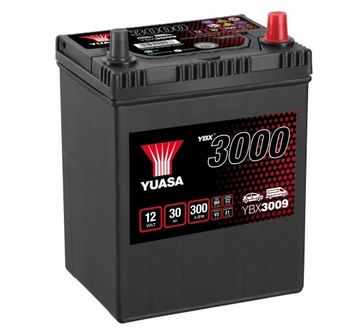 Akumulator 30Ah 300A P+ YUASA YBX3009 Mazda 3 5
