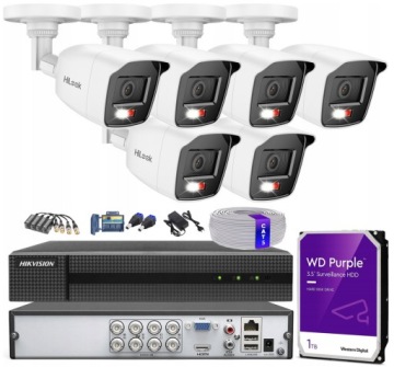 Monitorovací Sada 6 Kamer 5MPx Venkovní Na Kroucený Utp Hilook Hikvision