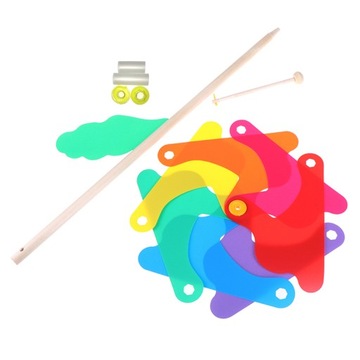 МЕЛЬНИЦА САДОВАЯ МЕЛЬНИЦА НА ПАЛОЧКЕ ЦВЕТОК 55СМ