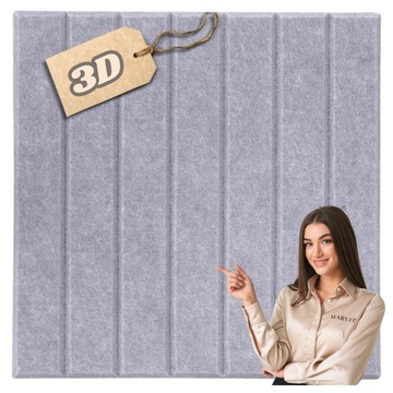 Panele ścienne filcowe 3d kwadrat zagłówek samoprzylepne akustyczne soft