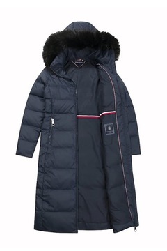 TOMMY HILFIGER Płaszcz TYRA DOWN FITTED MAXI rozmiar S