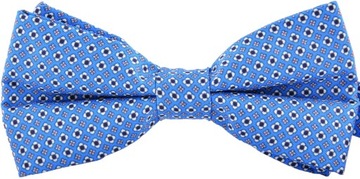 MUSZKA MUCHA NIEBIESKA MĘSKA ELEGANCKA BUTONIERKA!