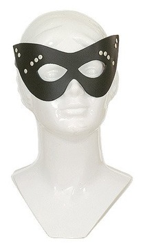 MASKA ZDOBIONA NITAMI 8007 LEDER REGULOWANA BDSM