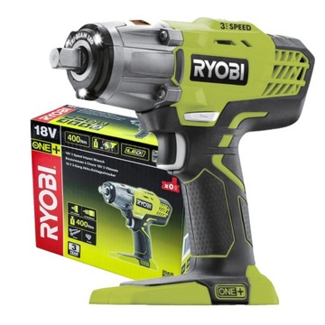 МОЩНЫЙ АККУМУЛЯТОРНЫЙ гайковерт RYOBI R18IW3 18 В 400 Нм LED SOLO ONE+