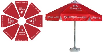 Duży Parasol Ogrodowy Reklamowy z Nadrukiem