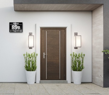 АДРЕСНАЯ табличка ЧЕРНЫЙ ГОЛОС Номер дома 30х40