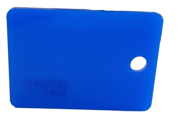 Plexi PMMA niebieska 3mm format 50x30