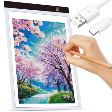 TABLICA LED DO HAFTU DIAMENTOWEGO TABLET GRAFICZNY PODŚWIETLENIE REGULACJA