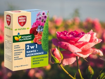 УДОБРЕНИЕ + КОРНЕВОЕ СРЕДСТВО 2В1 ПЫШНОЕ ЦВЕТЕНИЕ БЫСТРЫЙ РОСТ РАСТЕНИЙ 1,5КГ