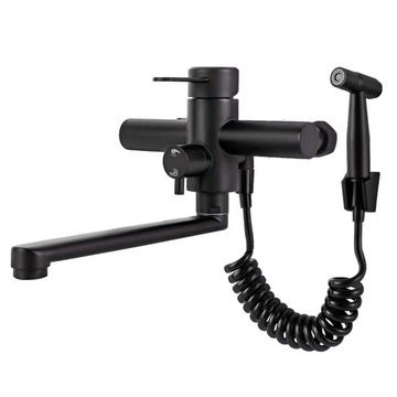 КУХНЯ Смеситель для мойки, смеситель для умывальника, настенный, поворотный излив