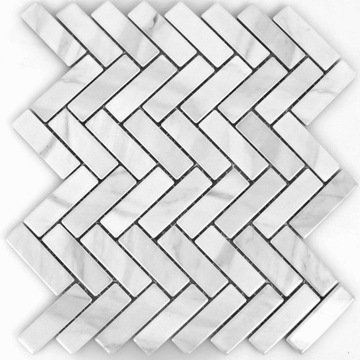 mozaika ceramiczna JODEŁKA CHEVRON CARRARA płytki