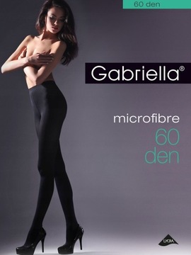 Rajstopy Gabriella Microfibre 60 DEN Nero r. 3