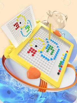МАГНИТНАЯ ДОСКА ДИНО МОЗАИКА ПАЗЛ МОНТЕССОРИ ДИСКИ MAGPAD