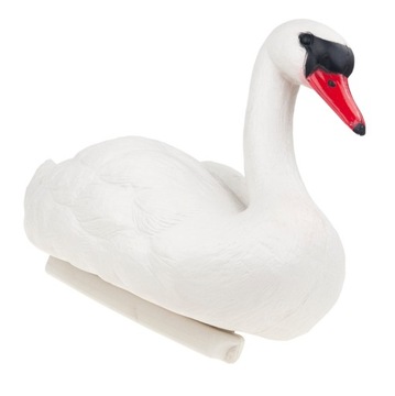 ŁABĘDŹ PLASTIK FIGURA PŁYWAJĄCA ŁABĘDZIA FIGURKA DO STAWU OCZKA OZDOBA