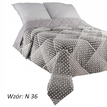 NARZUTA na Łóżko 200x220 PIKOWANA DWUSTRONNA Kapa pled wzór N36