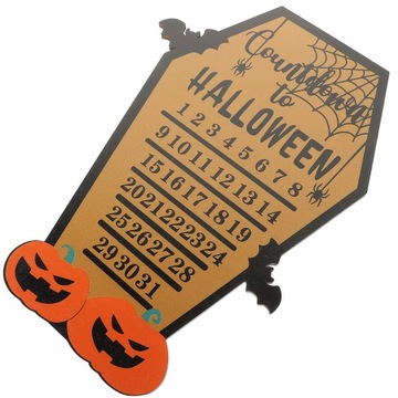Kalendarz adwentowy w stylu Halloween z odlic