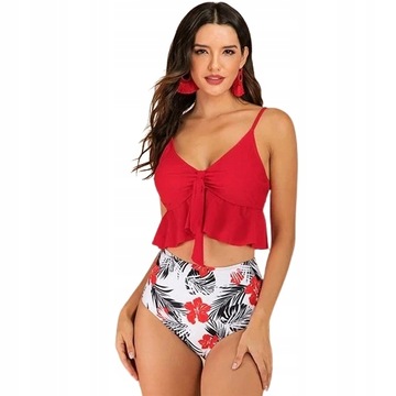 STRÓJ KĄPIELOWY DWUCZĘŚCIOWY TOP DUŻY BIUST S-2XL