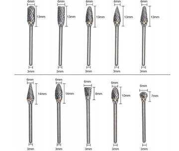 НАБОР СВЕРЛ ДЛЯ РЕЗЬБЫ ПО ДЕРЕВО, МЕТАЛЛУ, НАПИЛЬНИК 10 ШТ. 3 ММ.