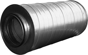 Tłumik akustyczny okrągły d=200 L=600 izolacja50mm