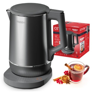 Elektrická bezdrátová varná konvice Regulace Teploty Webber 1.7L 1800W