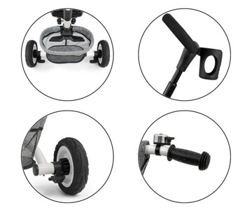 Трехколесный велосипед 6в1, коляска-коляска, Stanley Grey Milly Mally