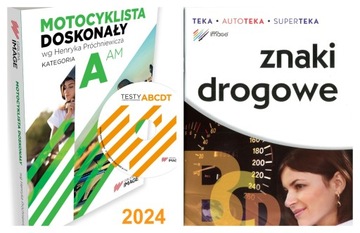 MOTOCYKLISTA DOSKONAŁY 2024 NAUKA PRAWO JAZDY KAT A AM + TESTY CD i ONLINE