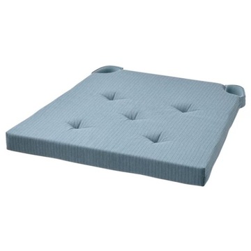 IKEA JUSTINA poduszka na krzesło SZARO NIEBIESKA