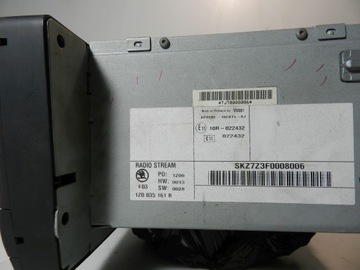 SKODA OCTAVIA II 2 РАДИО CD СИСТЕМА 2DIN 1Z0035161B