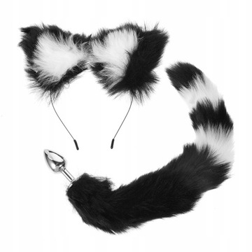 Fox Cosplay ogon króliczek strój kot