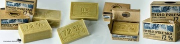 ПОЛЬСКОЕ Белорусское СЕРОЕ МЫЛО СОДА 72% крупный кубик 200г В КОРОБКЕ