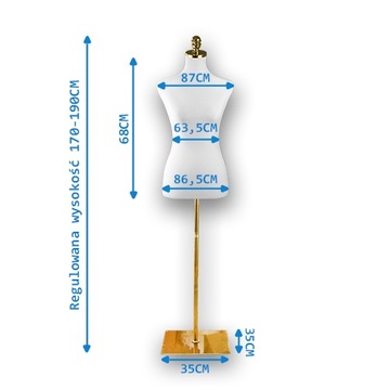 Женский портной демонстрационный манекен с золотой ножкой, черный элегантный