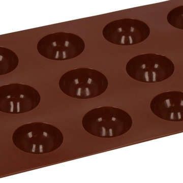СИЛИКОНОВАЯ ФОРМА ДЛЯ ВЫПЕЧКИ МОНОПОРЦИИ ШОКОЛАДНЫХ МАББЛОВ, ПОЛУСФЕРА