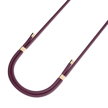 Magiczny Sznurek Smycz na Szyję Ramię do Telefonu 3mk EasyClip BORDOWY
