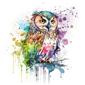 Naprasowanka Sowa ptak owl sztuka 20