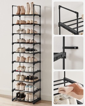 SZAFKA NA BUTY PÓŁKA STOJAK REGAŁ ORGANIZER WĄSKA