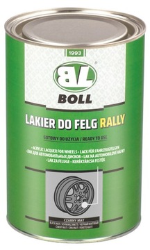 BOLL lakier do felg samochodowych CZARNY MAT 1L