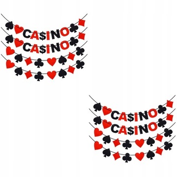 Casino String Banner Faraon Rzeźba Filc 8 szt