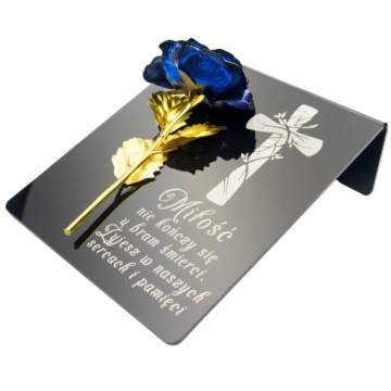 Украшение для могилы Eternal Rose Stand для гравированного кладбища Znicz