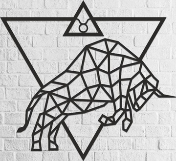 EWA Drewniane Puzzle 3D Dekoracja Ścienna Byk